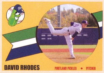 2021 Portland Pickles #045 David Rhodes Front
