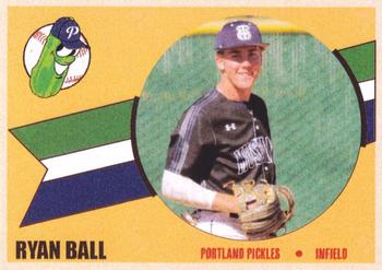 2021 Portland Pickles #030 Ryan Ball Front