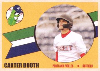 2021 Portland Pickles #025 Carter Booth Front