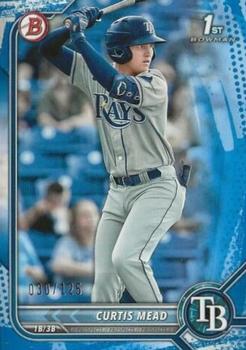 2022 Bowman - Prospects Blue Pattern #BP-10 Curtis Mead Front
