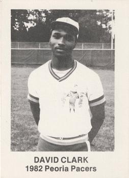 1982 Peoria Pacers #NNO David Clark Front