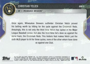 2022 Topps Now Road to Opening Day Bonus #ODB-5 Christian Yelich Back