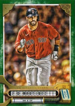 2022 Topps Gypsy Queen - Green #15 J.D. Martinez Front