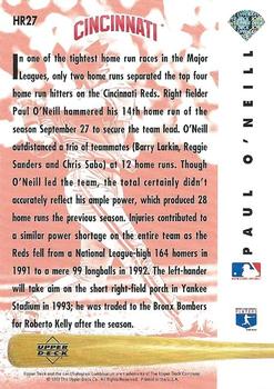 1993 Upper Deck - Home Run Heroes #HR27 Paul O'Neill Back