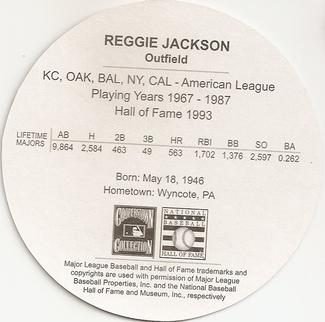 2003 Cadaco Hall of Fame Edition #NNO Reggie Jackson Back
