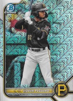2022 Bowman - Chrome Prospects Mojo Refractor #BCP-34 Liover Peguero Front