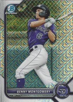 2022 Bowman - Chrome Prospects Mojo Refractor #BCP-73 Benny Montgomery Front