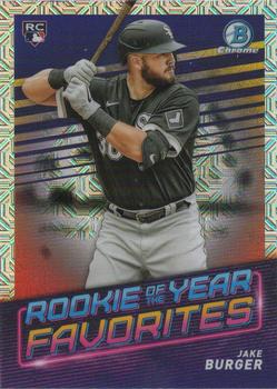 2022 Bowman - Rookie of the Year Favorites Mojo Refractor #ROYF-6 Jake Burger Front