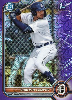2022 Bowman - Chrome Prospects Mojo Purple Refractor #BCP-14 Roberto Campos Front