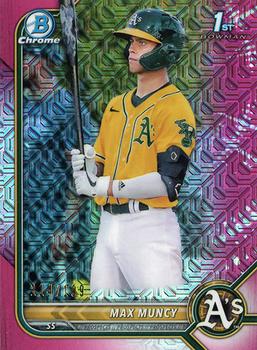 2022 Bowman - Chrome Prospects Mojo Pink Refractor #BCP-89 Max Muncy Front
