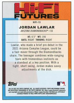 2022 Bowman - Hi-Fi Futures Mojo Refractor #HIFI-13 Jordan Lawlar Back