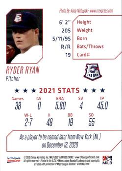 2022 Choice Round Rock Express SGA #19 Ryder Ryan Back