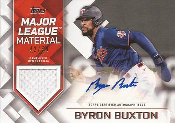 2022 Topps - Major League Material Autographs (Series Two) #MLMA-BB Byron Buxton Front