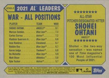2022 Topps - 1987 Topps Baseball 35th Anniversary All-Stars #87AS-2 Shohei Ohtani Back