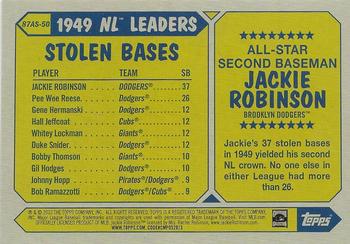 2022 Topps - 1987 Topps Baseball 35th Anniversary All-Stars #87AS-50 Jackie Robinson Back