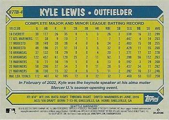 2022 Topps - 1987 Topps Baseball 35th Anniversary (Series Two) #87TB-4 Kyle Lewis Back