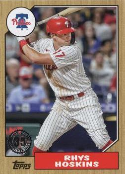 2022 Topps - 1987 Topps Baseball 35th Anniversary (Series Two) #87TB-24 Rhys Hoskins Front