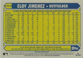 2022 Topps - 1987 Topps Baseball 35th Anniversary (Series Two) #87TB-32 Eloy Jimenez Back