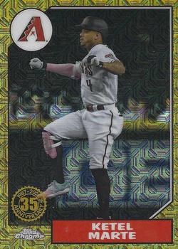 2022 Topps - 1987 Topps Baseball 35th Anniversary Chrome Silver Pack (Series Two) #T87C2-2 Ketel Marte Front