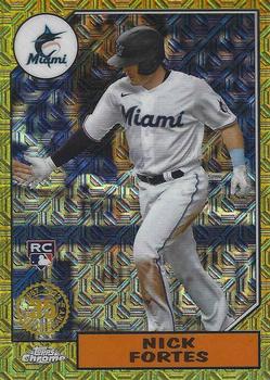 2022 Topps - 1987 Topps Baseball 35th Anniversary Chrome Silver Pack (Series Two) #T87C2-4 Nick Fortes Front
