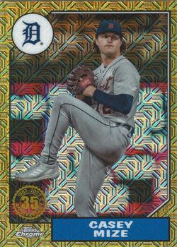 2022 Topps - 1987 Topps Baseball 35th Anniversary Chrome Silver Pack (Series Two) #T87C2-5 Casey Mize Front
