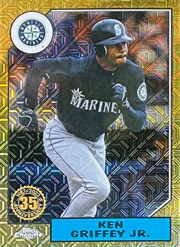 2022 Topps - 1987 Topps Baseball 35th Anniversary Chrome Silver Pack (Series Two) #T87C2-7 Ken Griffey Jr. Front