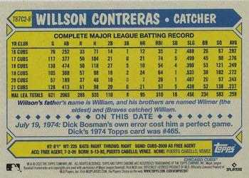 2022 Topps - 1987 Topps Baseball 35th Anniversary Chrome Silver Pack (Series Two) #T87C2-8 Willson Contreras Back