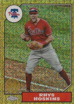 2022 Topps - 1987 Topps Baseball 35th Anniversary Chrome Silver Pack (Series Two) #T87C2-10 Rhys Hoskins Front