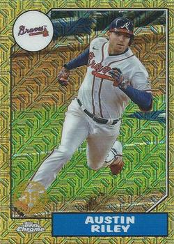 2022 Topps - 1987 Topps Baseball 35th Anniversary Chrome Silver Pack (Series Two) #T87C2-52 Austin Riley Front