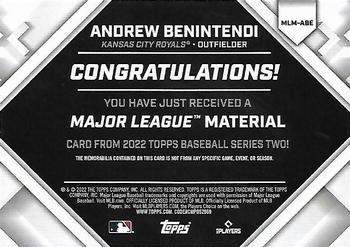 2022 Topps - Major League Material Relics (Series Two) #MLM-ABE Andrew Benintendi Back