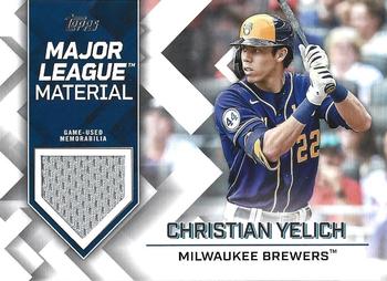 2022 Topps - Major League Material Relics (Series Two) #MLM-CY Christian Yelich Front