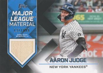 2022 Topps - Major League Material Relics Black (Series Two) #MLM-AJ Aaron Judge Front