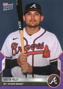 2022 Topps Now Road to Opening Day Atlanta Braves - Purple #OD-227 Austin Riley Front