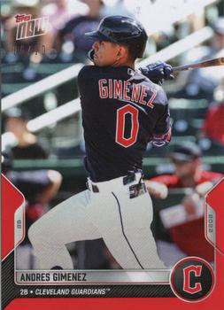 2022 Topps Now Road to Opening Day Cleveland Guardians - Red #OD-101 Andres Gimenez Front