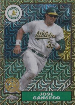 2022 Topps - 1987 Topps Baseball 35th Anniversary Chrome Silver Pack Gold (Series Two) #T87C2-76 Jose Canseco Front