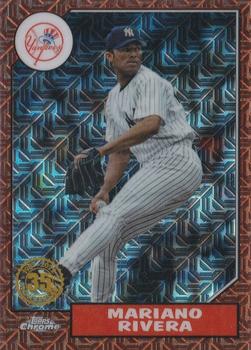 2022 Topps - 1987 Topps Baseball 35th Anniversary Chrome Silver Pack Orange (Series Two) #T87C2-49 Mariano Rivera Front
