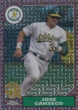 2022 Topps - 1987 Topps Baseball 35th Anniversary Chrome Silver Pack Red (Series Two) #T87C2-76 Jose Canseco Front