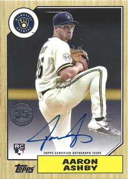 2022 Topps - 1987 Topps Baseball 35th Anniversary Autographs (Series Two) #87BA-AA Aaron Ashby Front