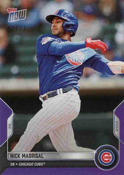 2022 Topps Now Road to Opening Day Chicago Cubs - Purple #OD-305 Nick Madrigal Front