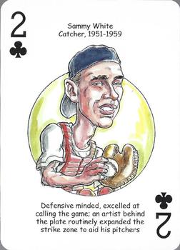 2008 Hero Decks Boston Red Sox Baseball Heroes Playing Cards #2♣ Sammy White Front