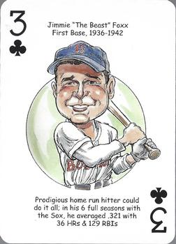 2008 Hero Decks Boston Red Sox Baseball Heroes Playing Cards #3♣ Jimmie Foxx Front