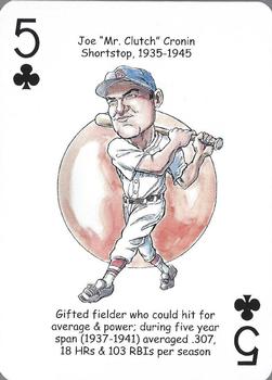 2008 Hero Decks Boston Red Sox Baseball Heroes Playing Cards #5♣ Joe Cronin Front