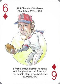 2008 Hero Decks Boston Red Sox Baseball Heroes Playing Cards #6♦ Rick Burleson Front