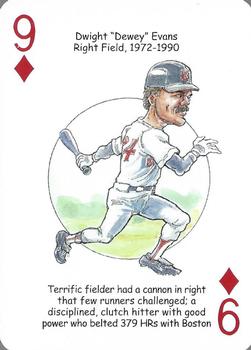2008 Hero Decks Boston Red Sox Baseball Heroes Playing Cards #9♦ Dwight Evans Front