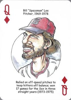 2008 Hero Decks Boston Red Sox Baseball Heroes Playing Cards #Q♦ Bill Lee Front