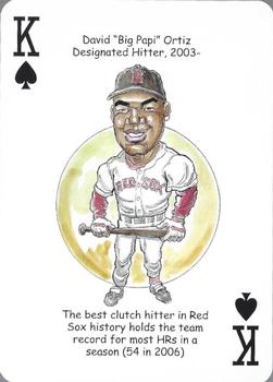 2008 Hero Decks Boston Red Sox Baseball Heroes Playing Cards #K♠ David Ortiz Front