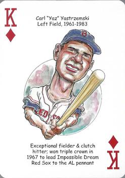 2008 Hero Decks Boston Red Sox Baseball Heroes Playing Cards #K♦ Carl Yastrzemski Front