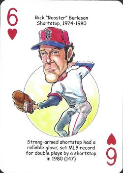 2012 Hero Decks Boston Red Sox Baseball Heroes Playing Cards #6♥ Rick Burleson Front