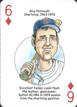 2012 Hero Decks Boston Red Sox Baseball Heroes Playing Cards #6♦ Rico Petrocelli Front