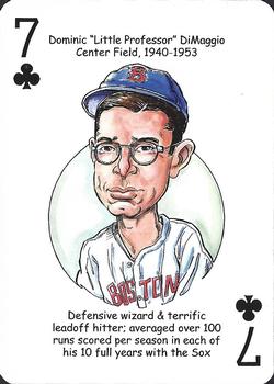 2012 Hero Decks Boston Red Sox Baseball Heroes Playing Cards #7♣ Dom DiMaggio Front